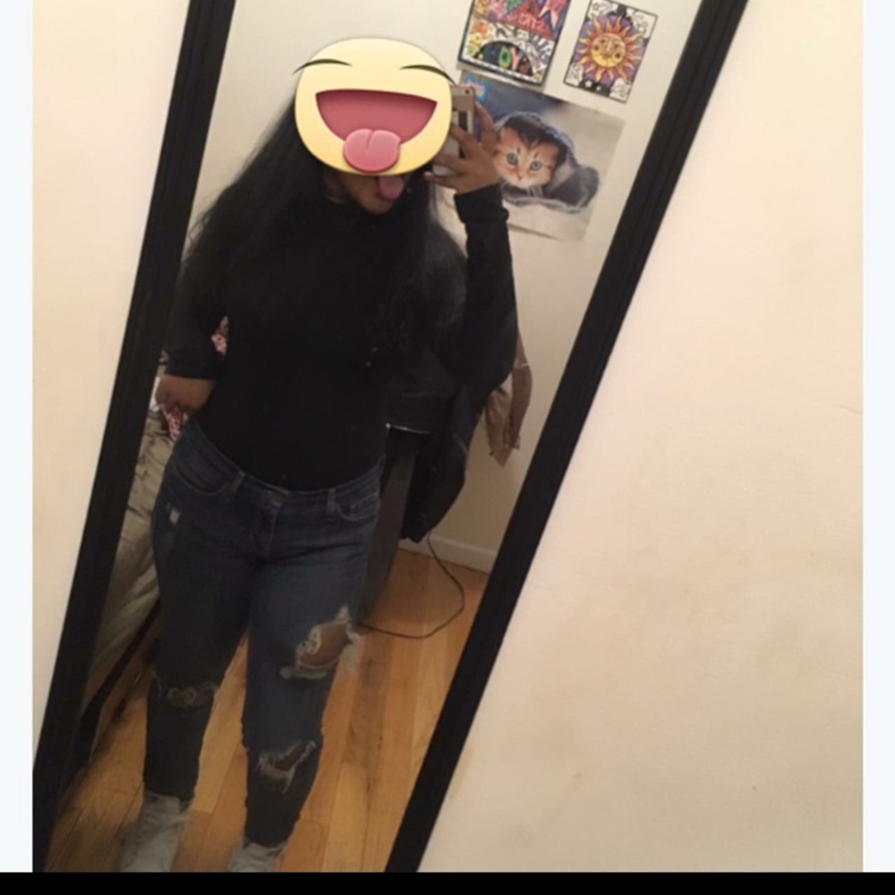 Ripped Levi jeans